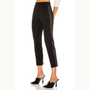 NWOT SPANX Perfect Black Pant with Satin Trim Ponte Knit Size XS
